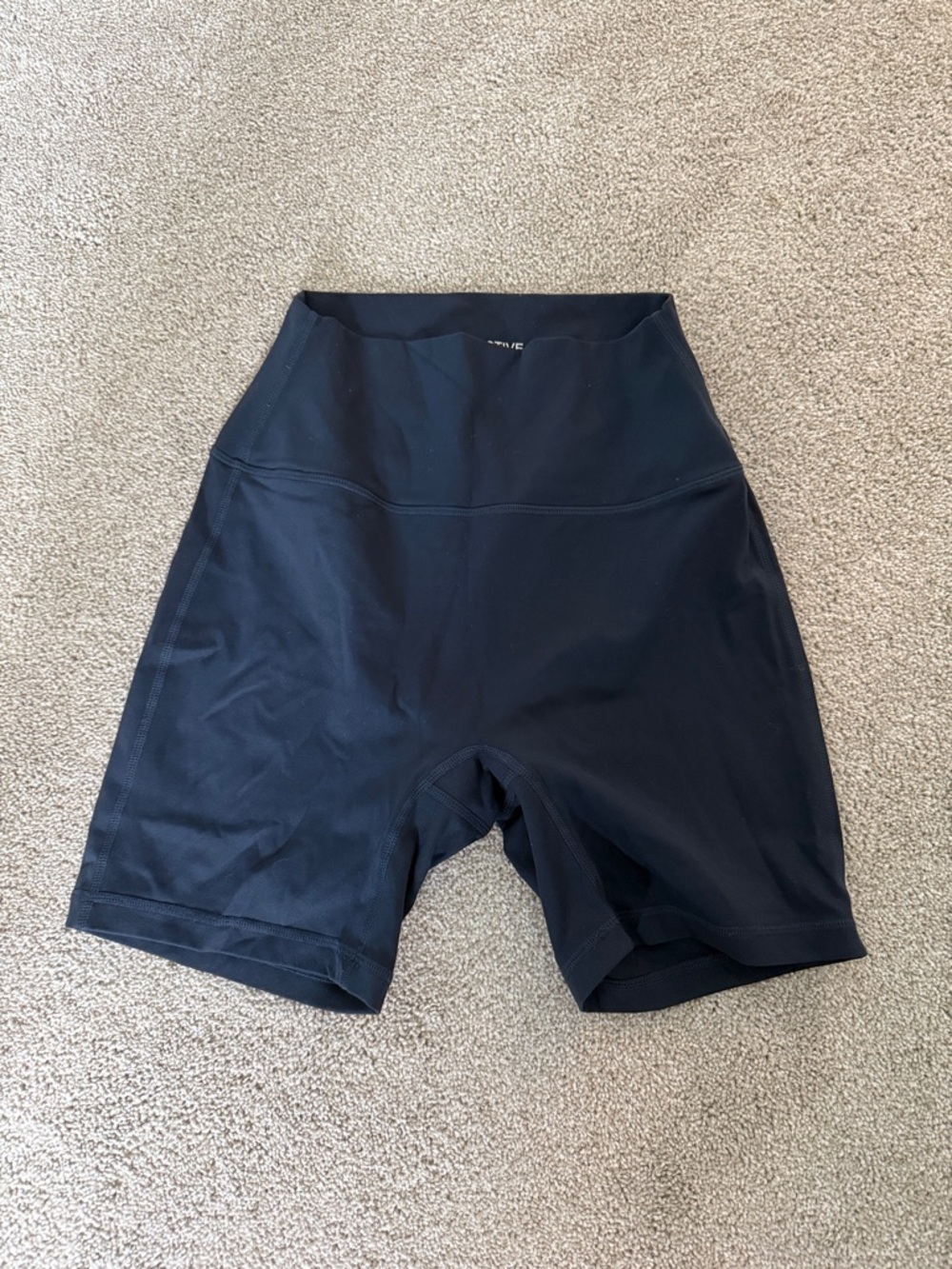 SET Active Navy High-Waist Workout Shorts